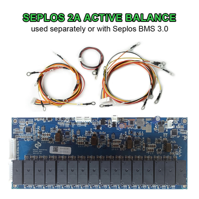 Seplos 3.0 BMS board PCB การปรับสมดุลที่ทํางาน 2A 48V 200A CAN 485 LCD