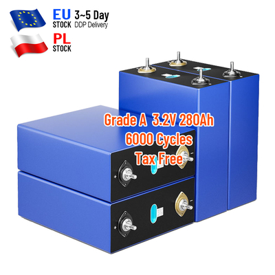 EU จัดส่งฟรี EVE เกรด A Prismatic 3.2V 280ah 304ah เซลล์สำหรับ DIY เก็บพลังงานแสงอาทิตย์ Pack
