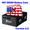 สต็อคสหรัฐอเมริกา 51.2V 280Ah โลหะปิด Lifepo4 แบตเตอรี่ลิธีอุปกรณ์ ABMS DIY